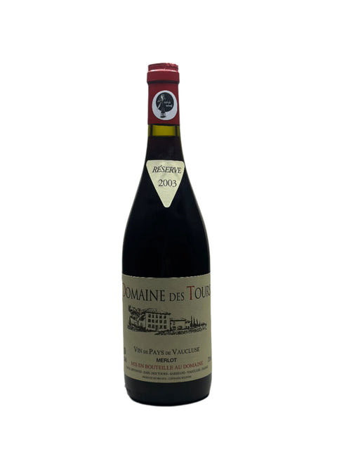 2003 Domaine de Tours, Merlot, Vin de Pays de Vaucluse by Domaine des Tours - bottle photo