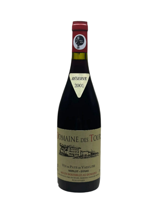 2001 Domaine des Tours, Vin de Pays de Vaucluse, Merlot Syrah